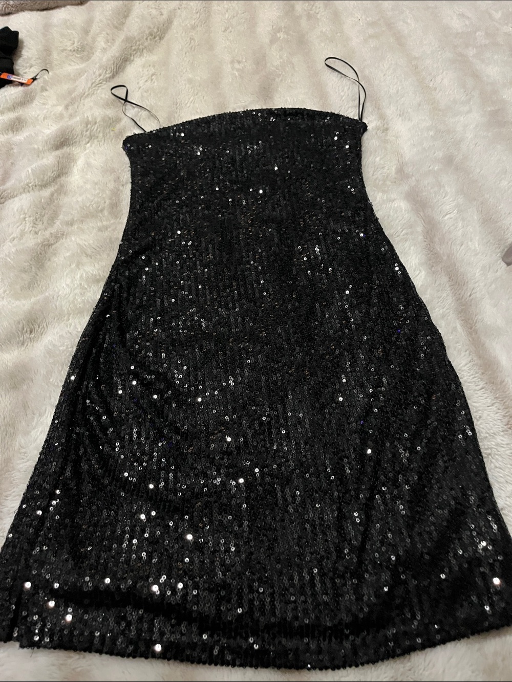 Urban Outfitters Black Sequin Cami Dress Size Medium Gorgeous!!!NWT
